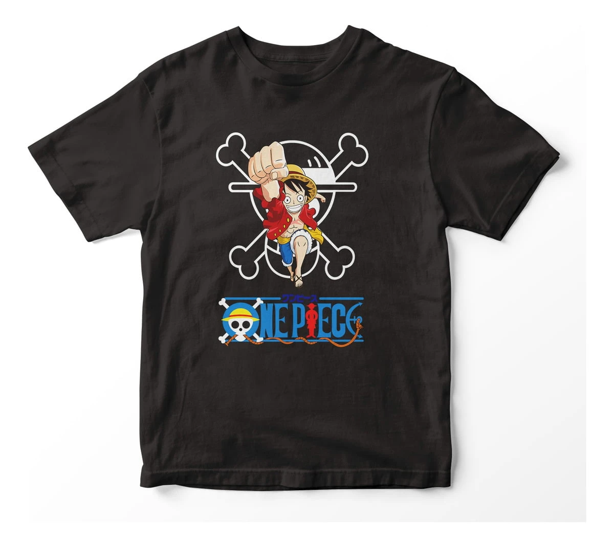 Remera Personaje Luffy One Piece Anime 100% Algodon