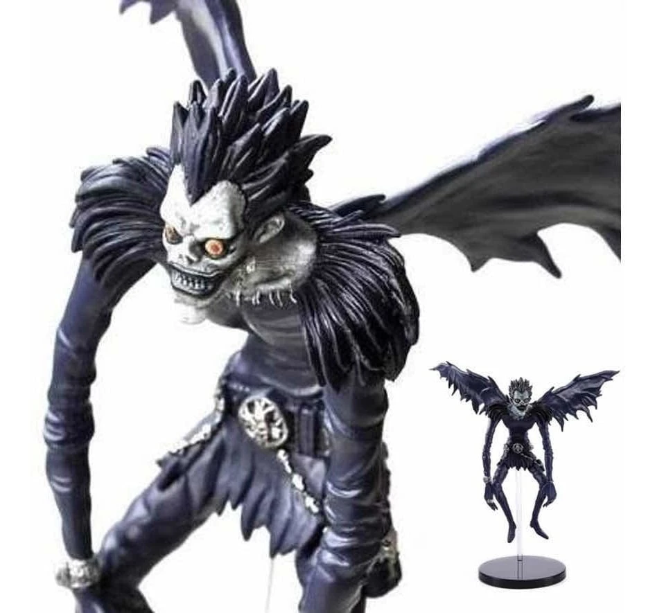 Libreta Death Note Con Pluma + Figura Ryuk Anime Light Misa - Imagen 3