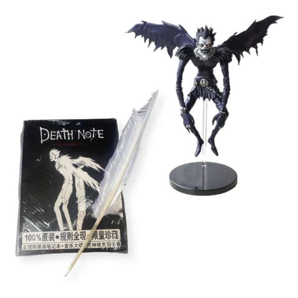 Libreta Death Note Con Pluma + Figura Ryuk Anime Light Misa