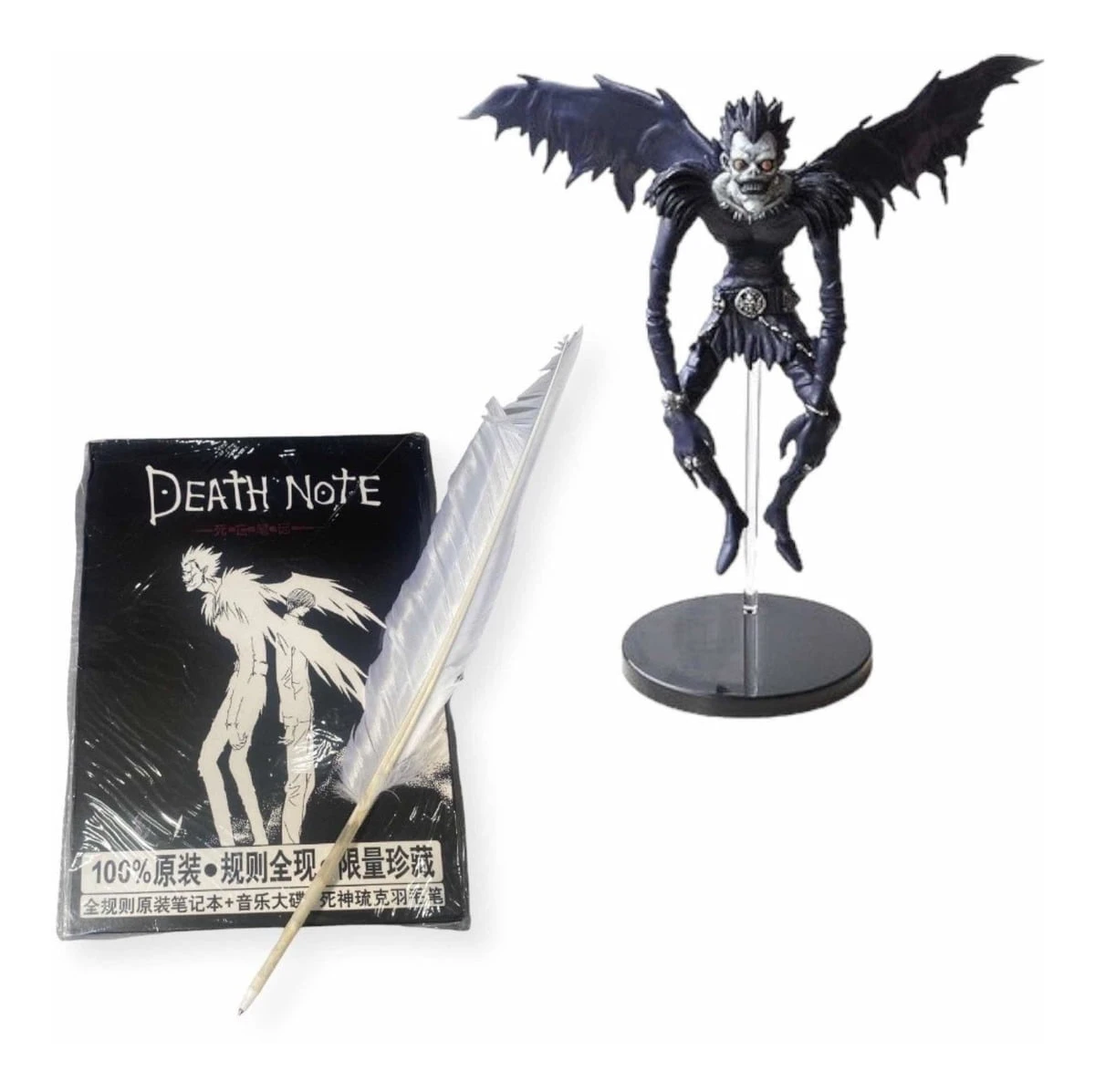 Libreta Death Note Con Pluma + Figura Ryuk Anime Light Misa