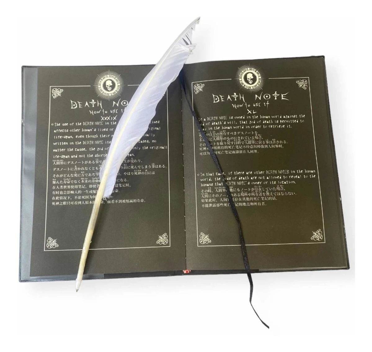 Libreta Death Note Con Pluma + Figura Ryuk Anime Light Misa - Imagen 4