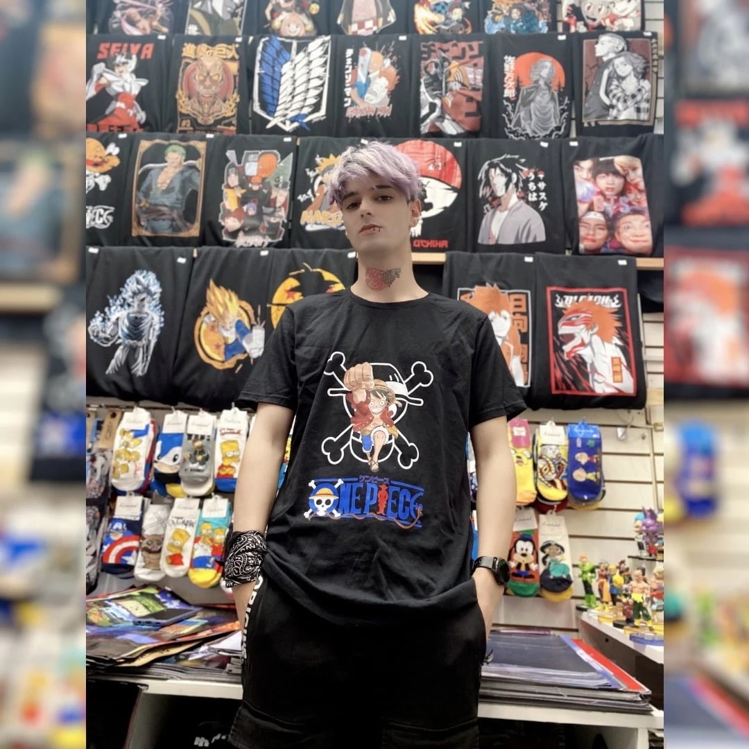 Remera Personaje Luffy One Piece Anime 100% Algodon - Imagen 2