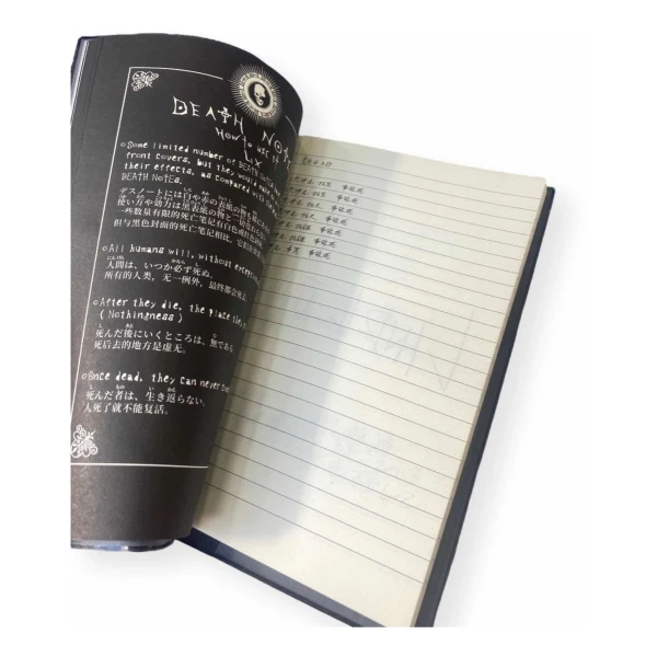 Libreta Death Note Con Pluma + Figura Ryuk Anime Light Misa - Imagen 7