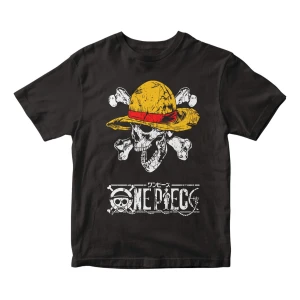 Remera Camiseta Anime One Piece Logo Luffy Mundogeek