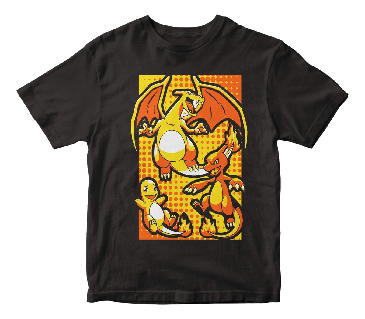 Remera Anime Pokemon Charmander Charmeleon Charizard