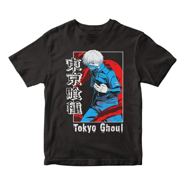 Remera Camiseta Anime Tokyo Ghoul Kaneki Mundogeek