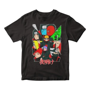 Remera Camiseta Naruto Personajes Akatsuki Mundogeek