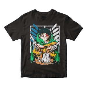 Remera Camiseta Anime Attack On Titan Levi Mundogeek