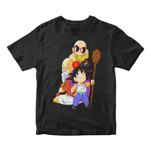 Remera Dragon Ball Personaje Goku Krilin Maestro Roshi