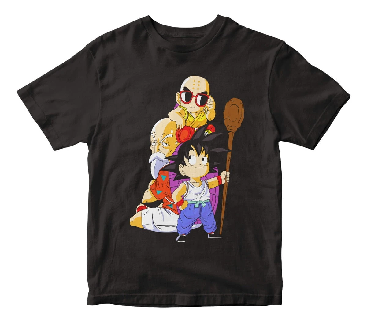 Remera Dragon Ball Personaje Goku Krilin Maestro Roshi