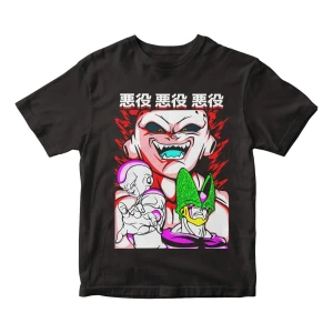 Remera Camiseta Dragon Ball Villanos Freezer Majin Boo Cell