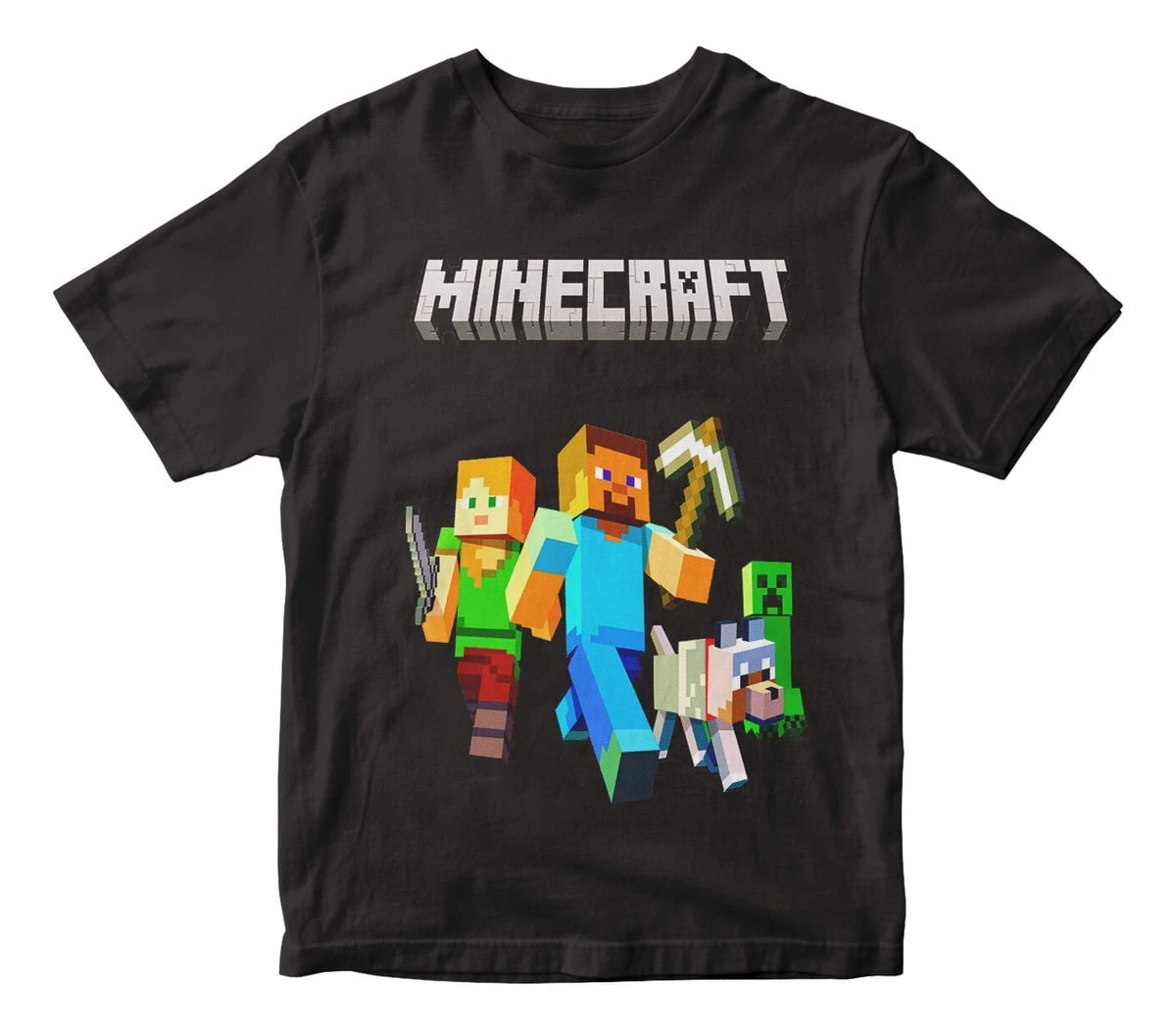 Remera Camiseta Minecraft Mundogeek