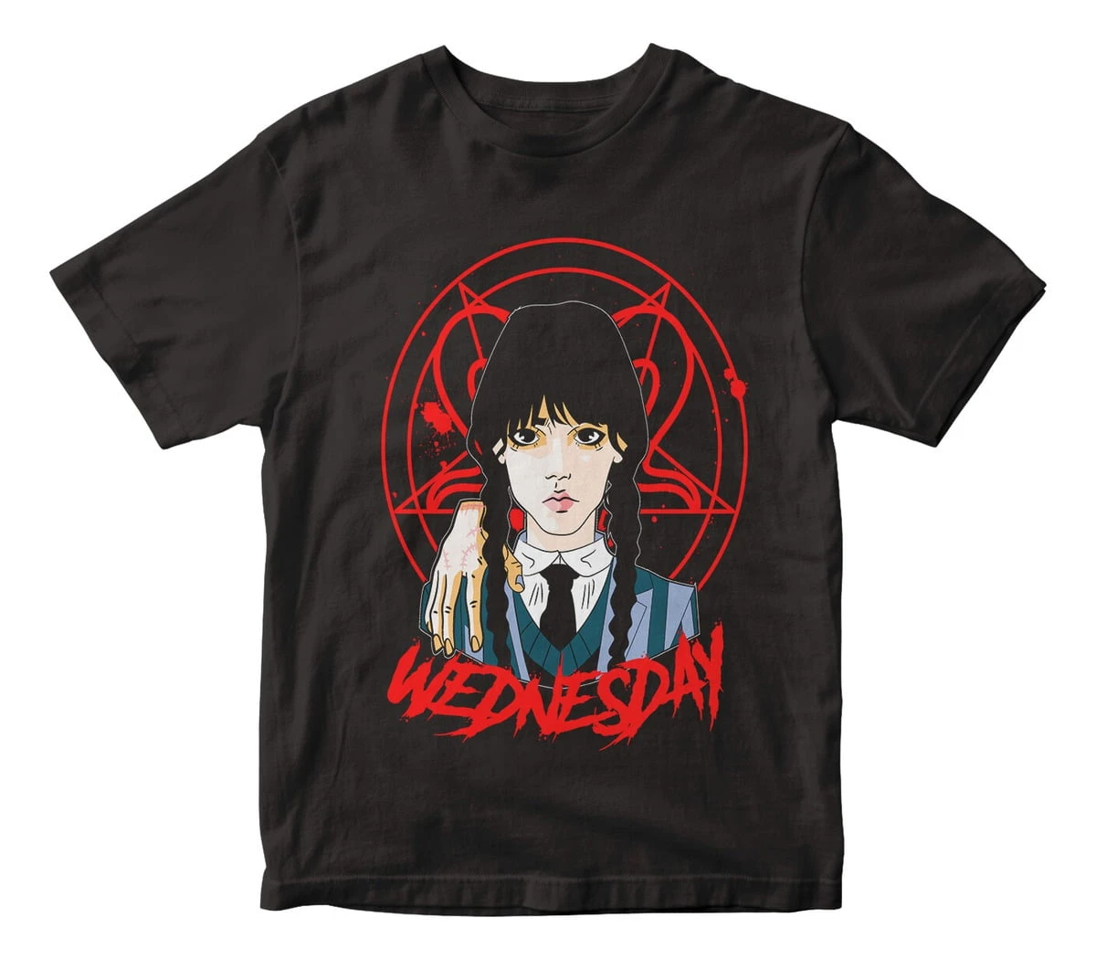 Remera Camiseta Merlina De Los Locos Addams Mundogeek