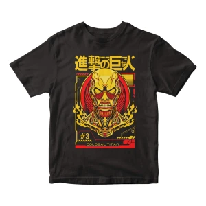 Remera Camiseta Anime Attack On Titan Titan Colosal