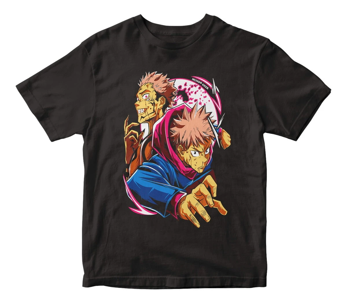 Remera Camiseta Anime Jujutsu Kaisen Itadori Y Sukuna