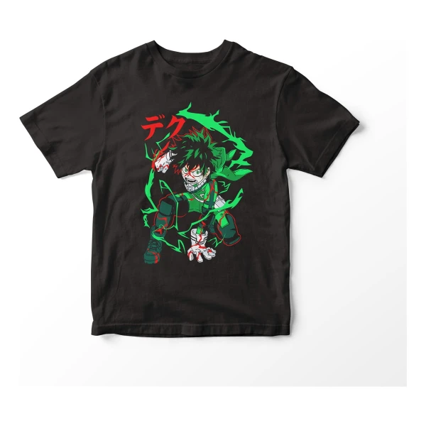 Remera Camiseta De Anime Boku No Hero Deku Poder Mundogeek