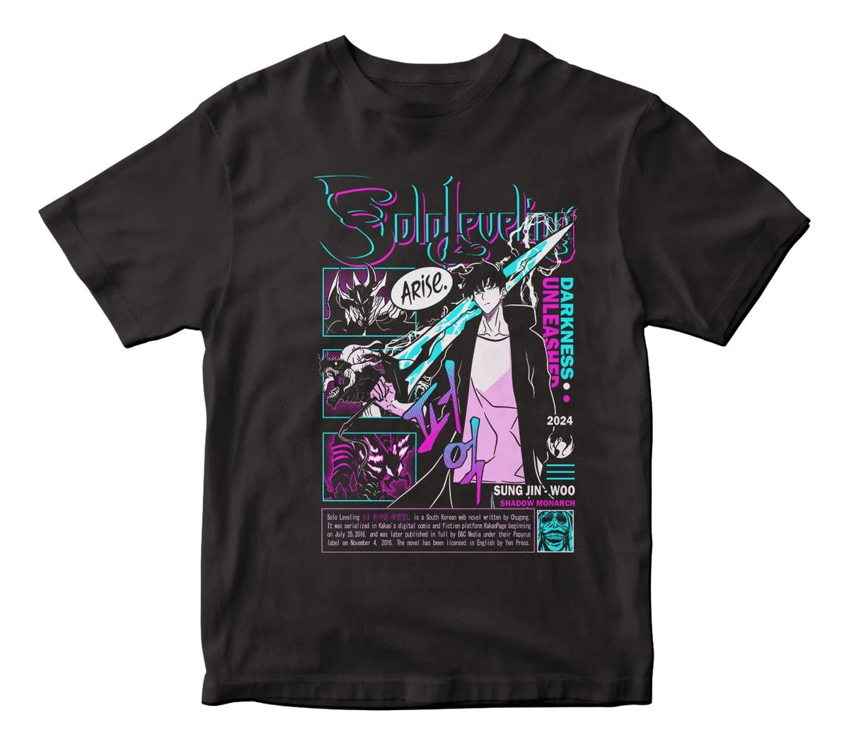 Remera Camiseta Anime Solo Leveling Mundogeek