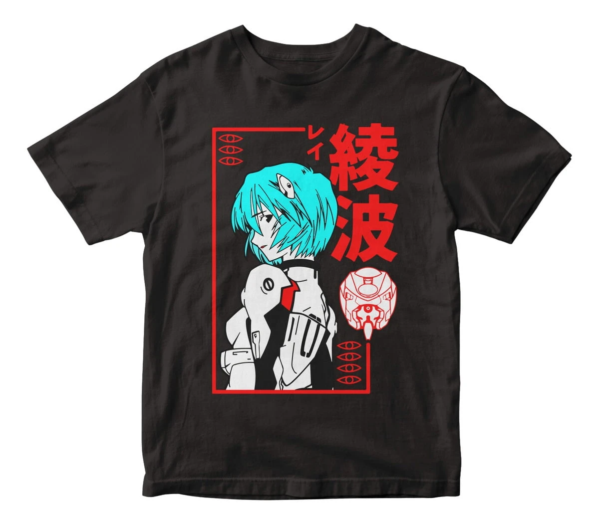 Remera Camiseta Anime Evangelion Personaje Rei Mundogeek