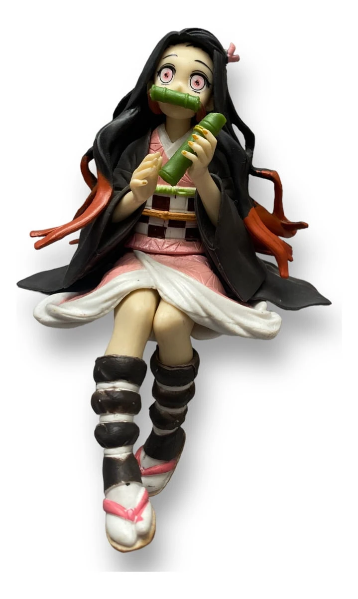 Figura Nezuko Sentada Demon Slayer Mediana 14cm Mundogeek