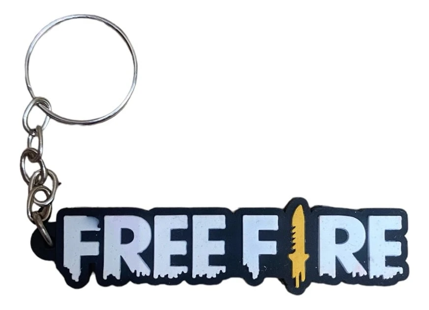 Free Fire Llavero De Goma De Excelente Calidad Mundogeek
