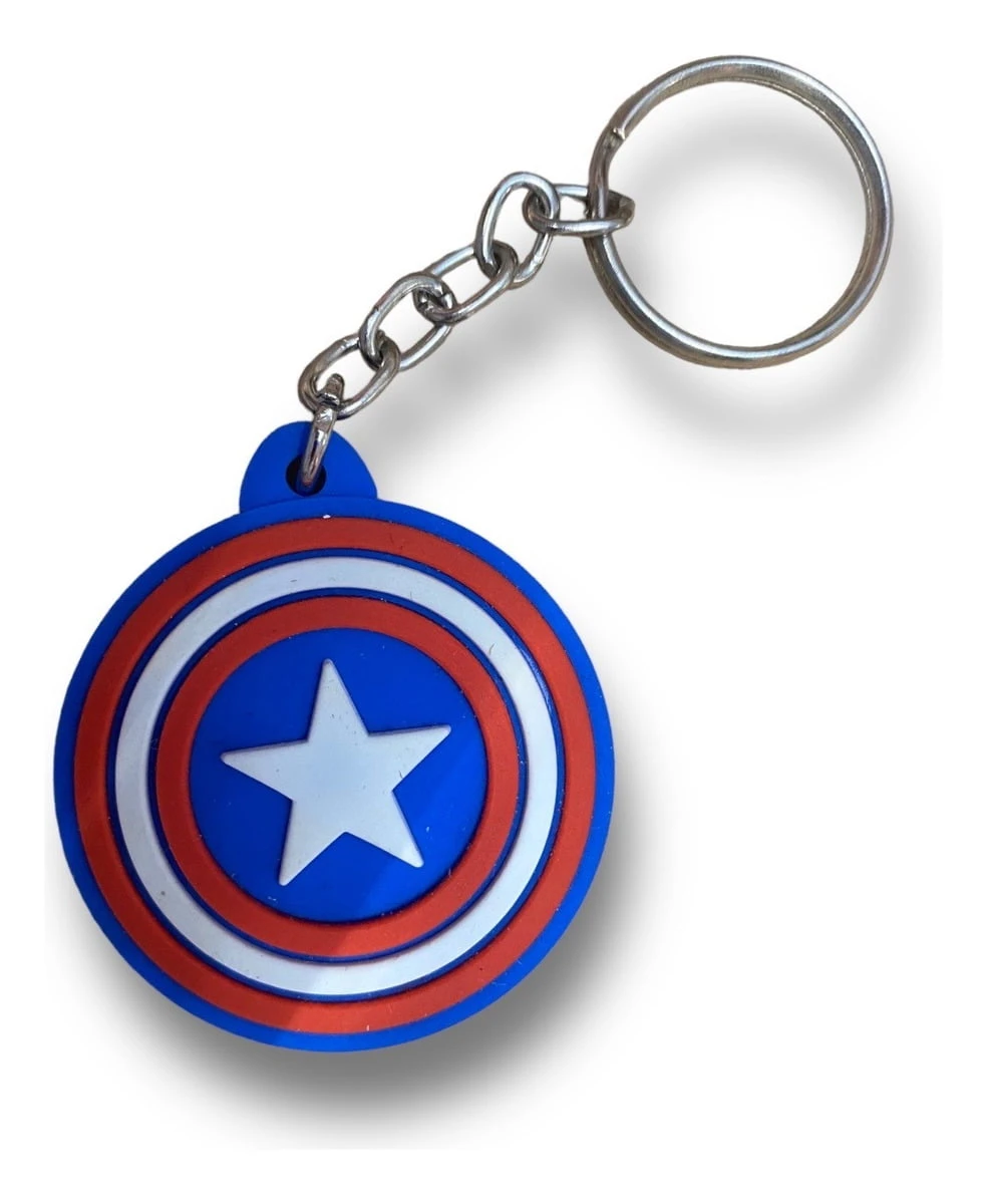 Llavero Chico Goma Escudo Capit¡n America (marvel) Mundogeek