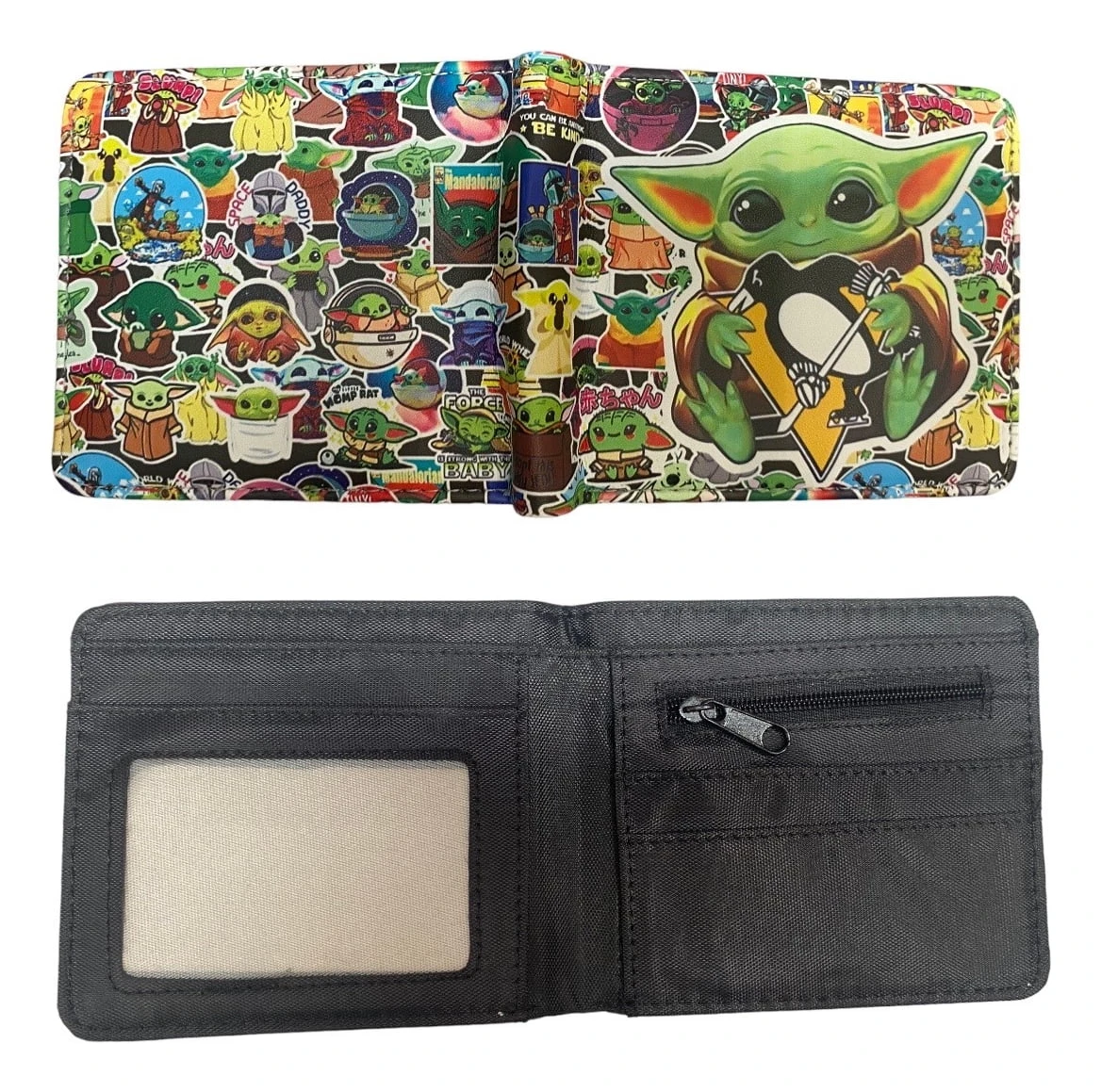 Billetera Cuero Ecologico De Star Wars Personaje Yoda