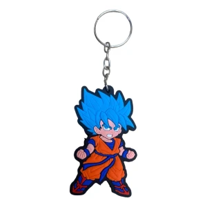Goku Súper Sayajin Blue Llavero De Goma Mundogeek