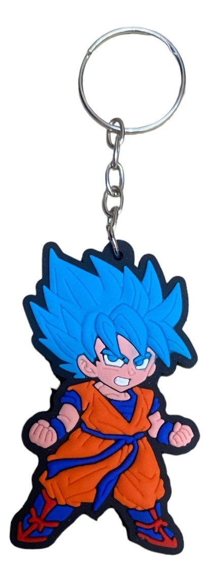 Goku Súper Sayajin Blue Llavero De Goma Mundogeek