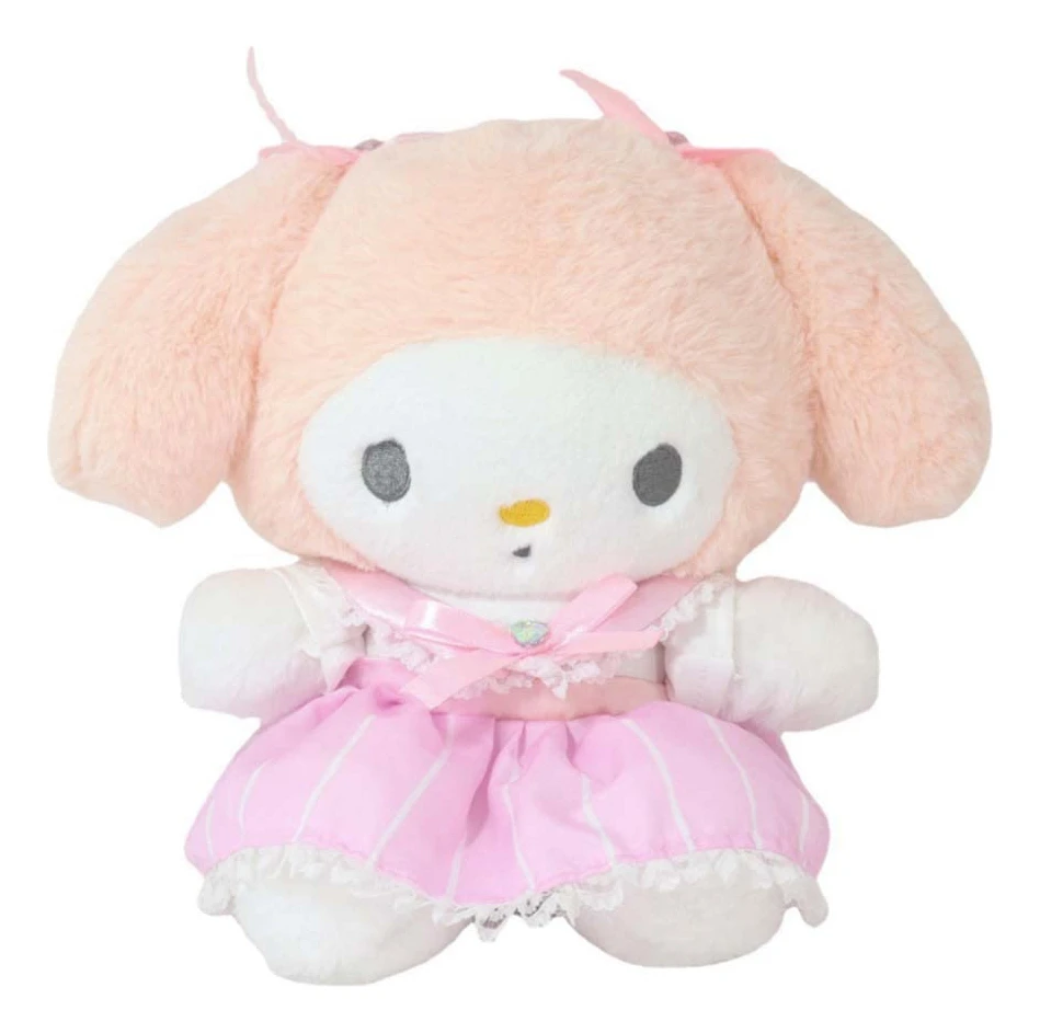 Peluche My Melody Sanrio 25cm Con Vestido Rosado Mundogeek