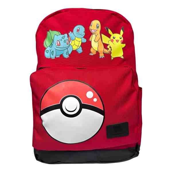 Mochila Pokémon Anime Pikachu Charmander Bulbasaur Squirtle