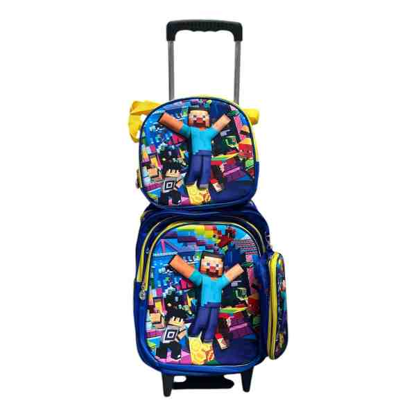 Mochila De Carrito Escolar Minecraft Mundogeek