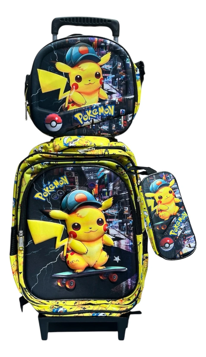 Mochila De Carrito Pikachu (pokemon) Mundogeek