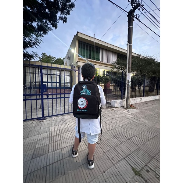 Mochila Tokito Muichiro Demon Slayer Anime Grande Y Resisten - Imagen 2