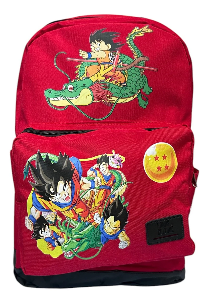 Mochila Dragon Ball Anime Goku Grande, Resistente Y Versátil