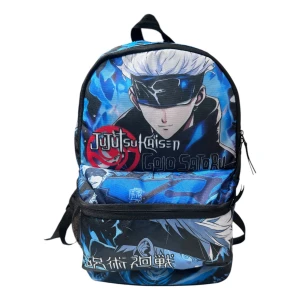 Mochila Gojo Jujutsu Kaisen Anime Full Estampado Y Resistent