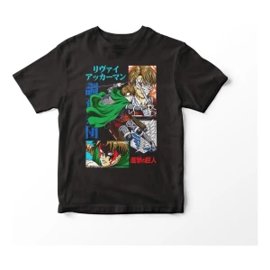 Remera De Anime Attack On Titán Levi Mundogeek