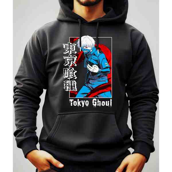 Buzo Canguro Con Capucha Anime Kaneki Kagune Tokyo Ghoul
