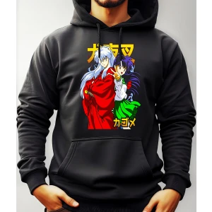 Buzo Canguro Con Capucha Anime Inuyasha Y Aome Mundogeek
