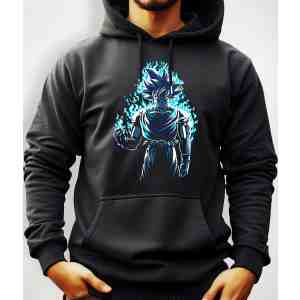 Buzo Canguro Con Capucha Goku Ultra Instinto Dragón Ball