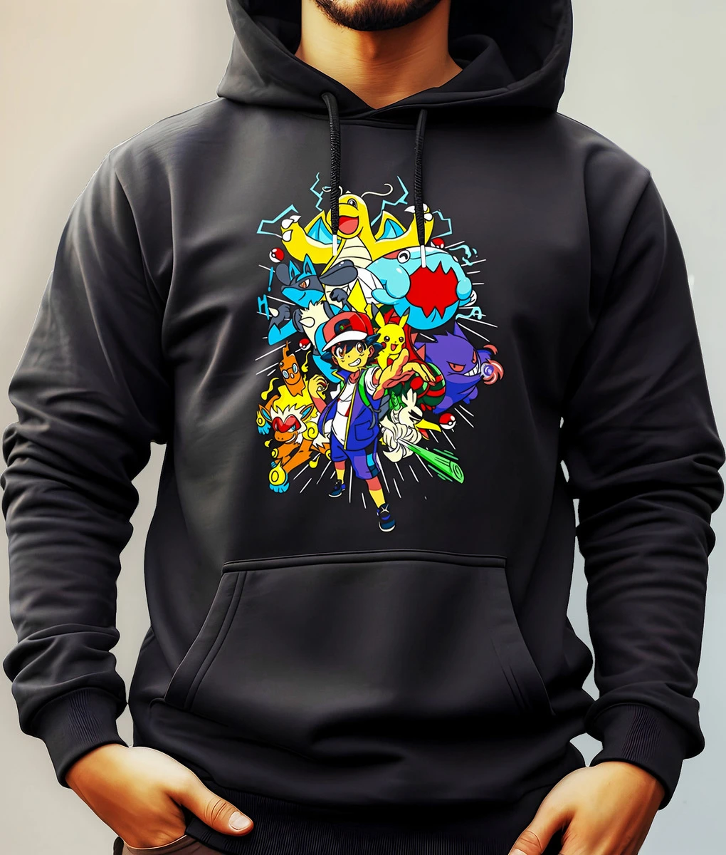 Buzo Canguro Con Capucha Anime Personajes Pokemon Mundogeek