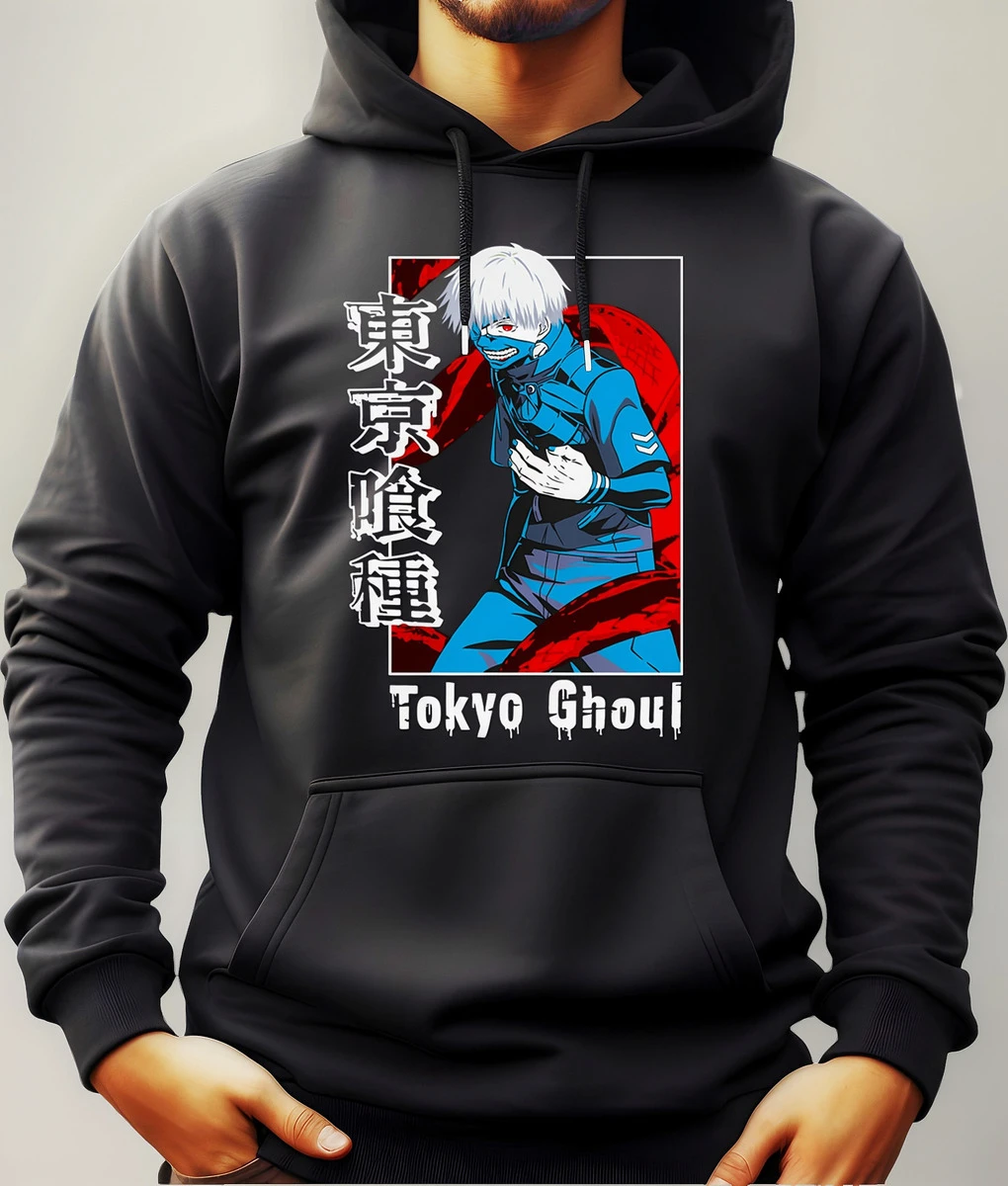 Buzo Canguro Con Capucha Anime Kaneki Kagune Tokyo Ghoul
