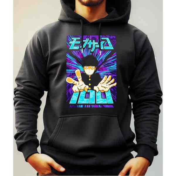 Buzo Canguro Con Capucha Anime Mob Psycho Mundogeek