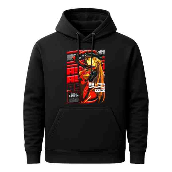 Canguro Con Capucha Anime Asuka Evangelion Mundogeek