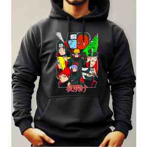 Buzo Canguro Anime Con Capucha Akatsuki Naruto Mundogeek