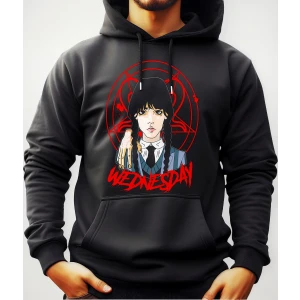 Buzo Canguro Con Capucha Merlina Mundogeek