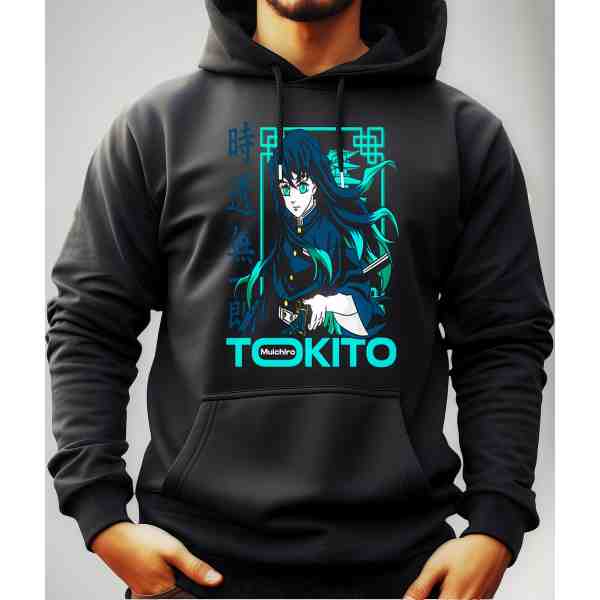 Buzo Canguro Con Capucha Anime Tokito Demon Slayer Mundogeek