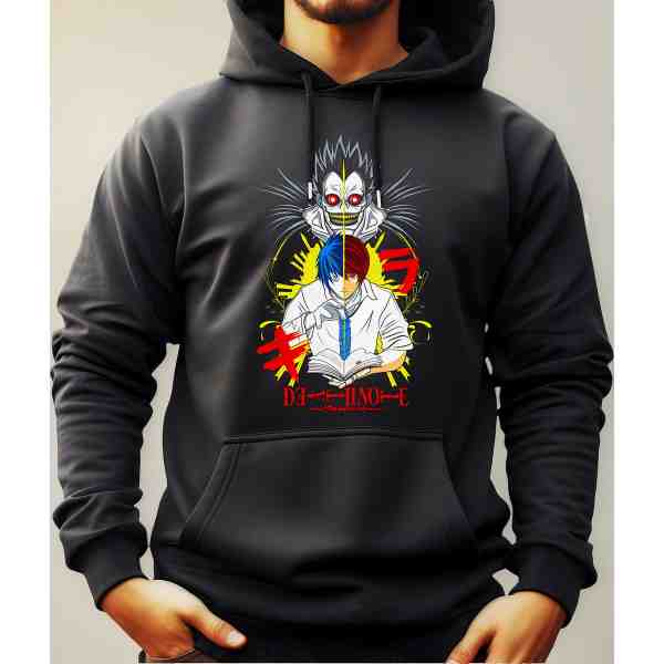 Buzo Canguro Con Capucha Anime Personajes Death Note