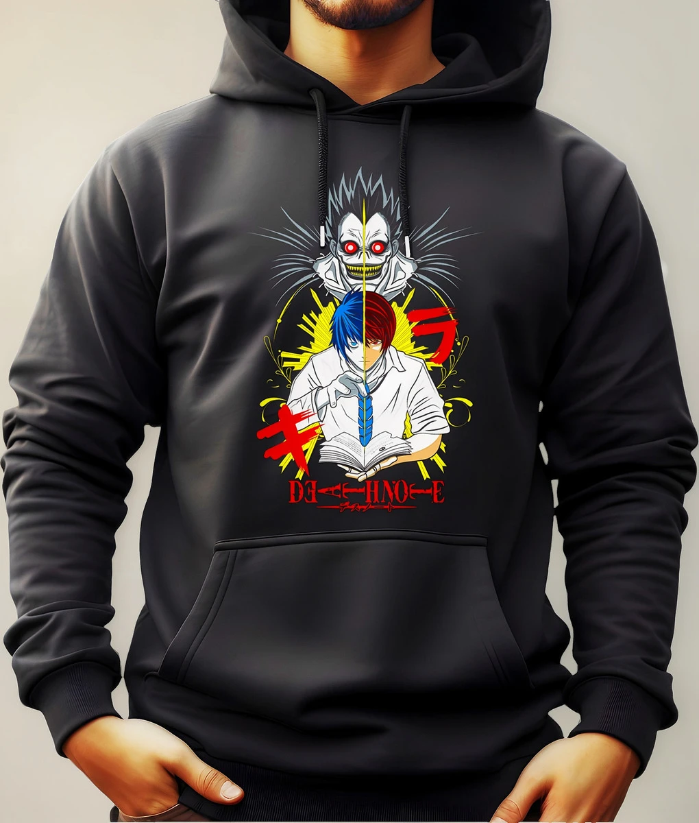 Buzo Canguro Con Capucha Anime Personajes Death Note