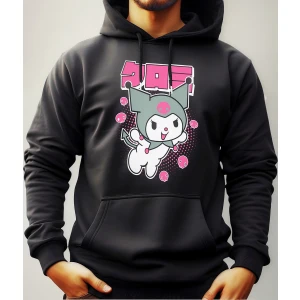 Buzo Canguro Con Capucha Anime Kuromi Mundogeek