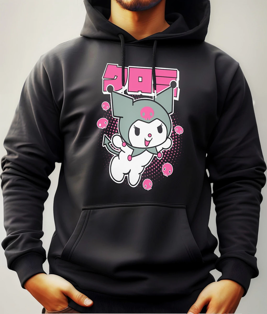 Buzo Canguro Con Capucha Anime Kuromi Mundogeek